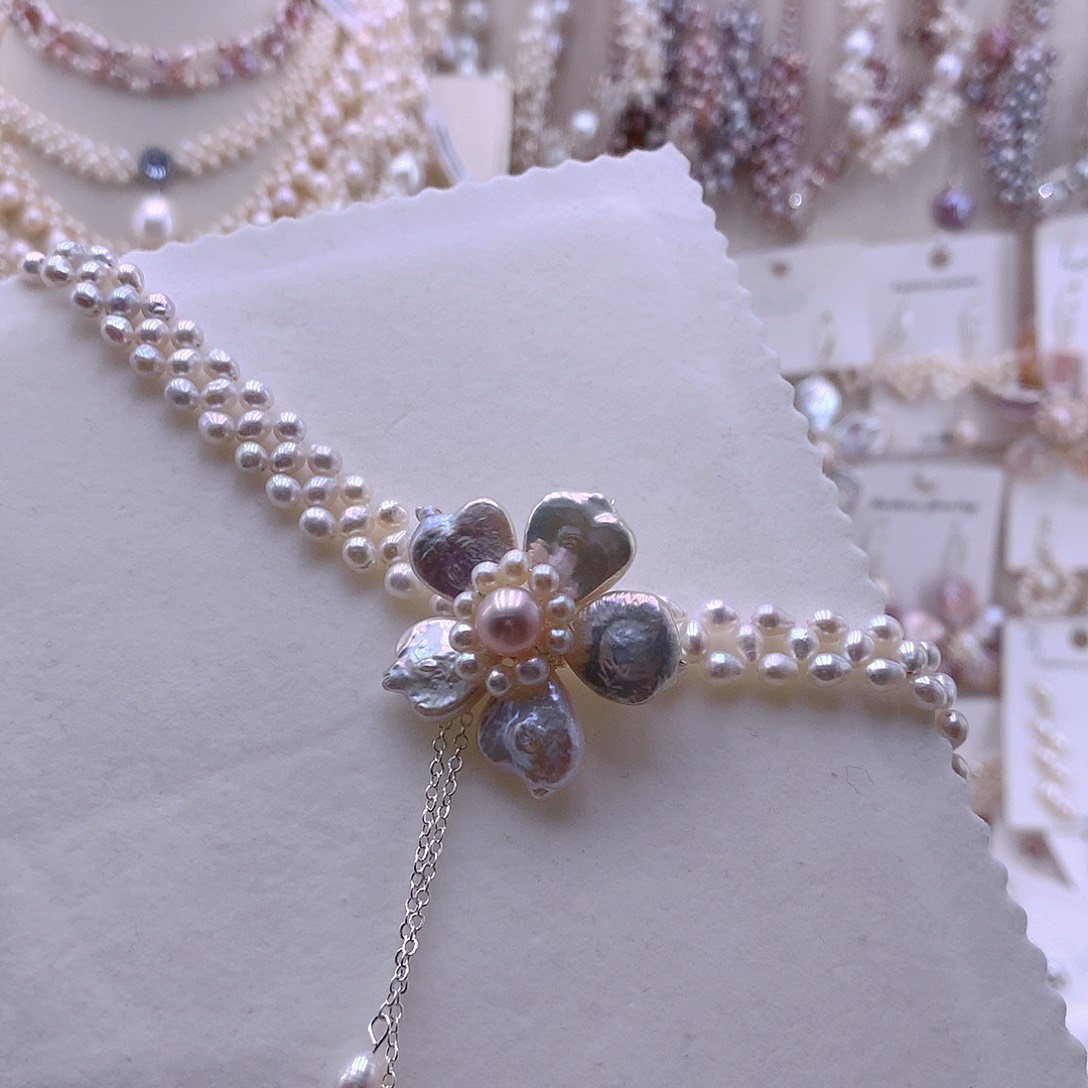 静****耳饰淡水珍珠未镶嵌项链