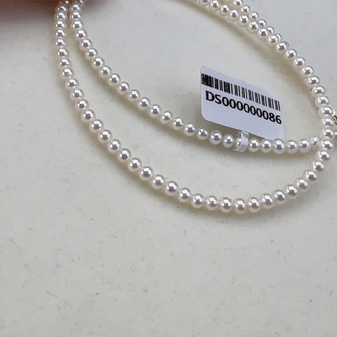 淡水珍珠颈饰18K金镶嵌➕3高品极光