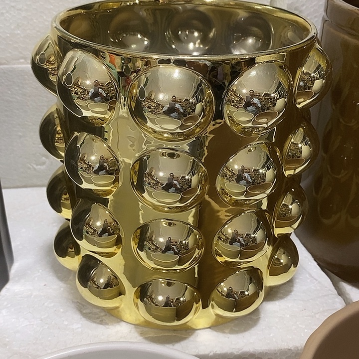 摆件陶盆有孔 微瑕介意勿拍