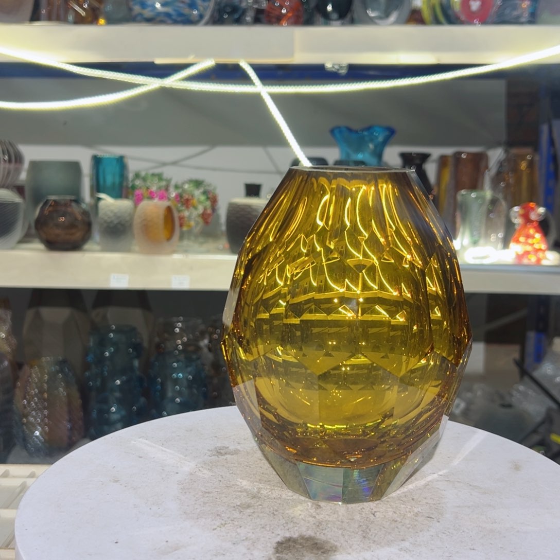 高 16 轻奢琉璃花器福利正常手工痕迹