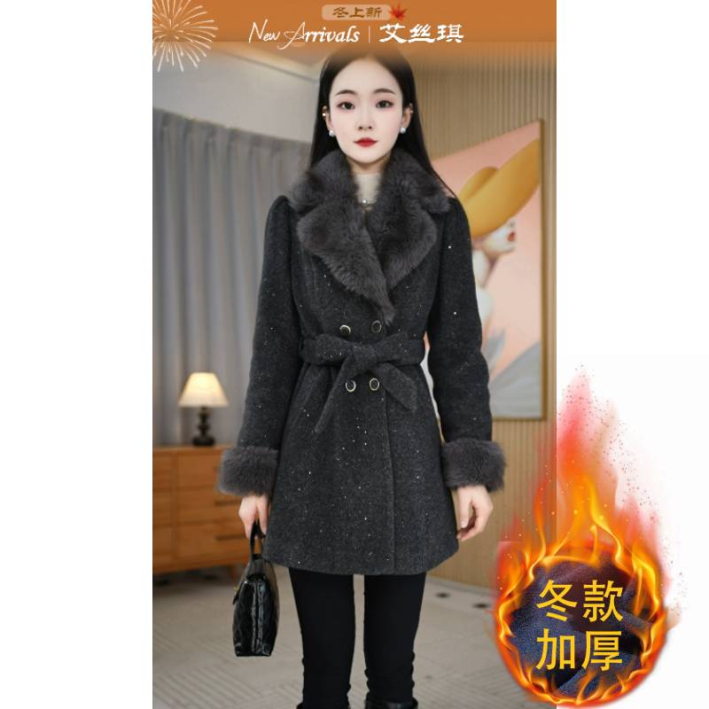 【艾丝琪】2025冬季新款复古轻奢显白加厚保暖女士外套M-2XL