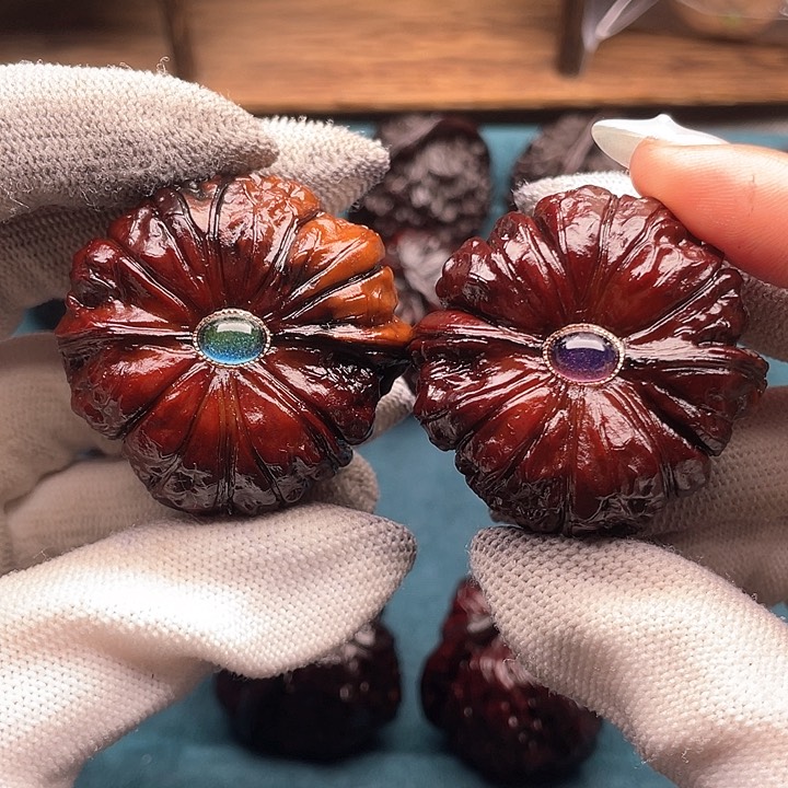 文玩核桃把件南瓜墩2