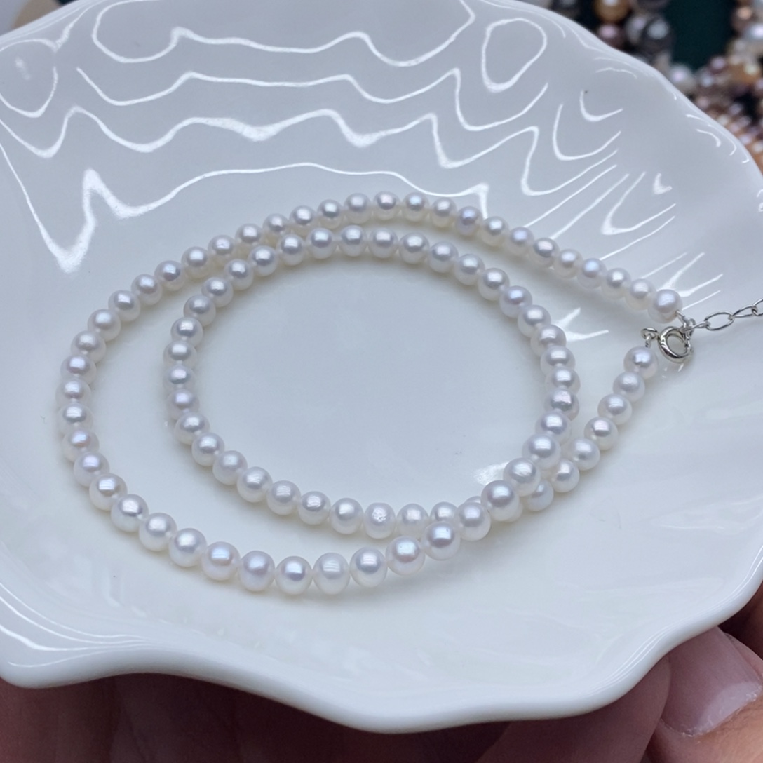 淡水珍珠天然淡水珍珠无人工干预银S925镶嵌117