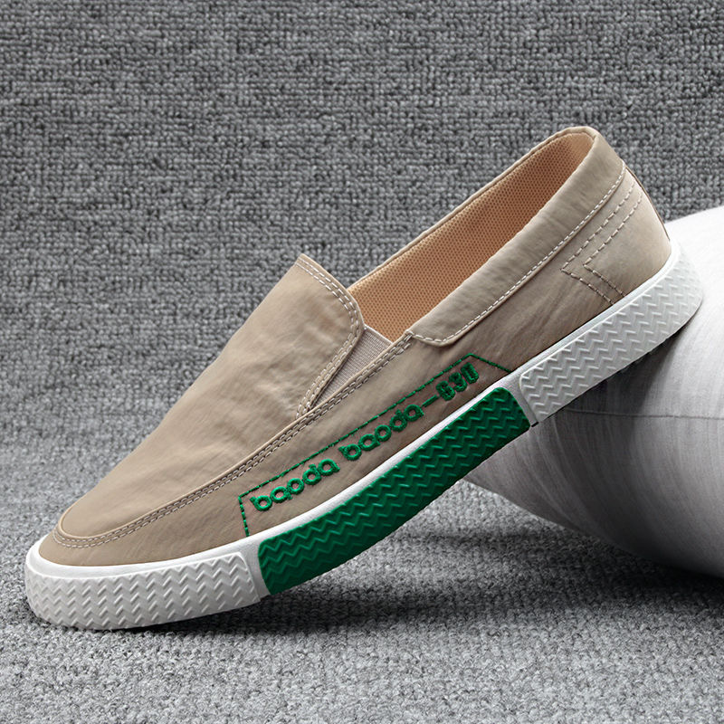 男款冰丝布鞋 夏季懒人一脚蹬透气不臭脚板鞋 百搭老北京布鞋9024