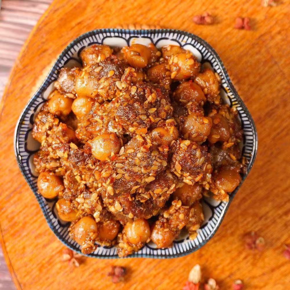 尕喜豆豆鸡肉/牛肉/渣渣鸡肉/牛肉香辣味420g/盒