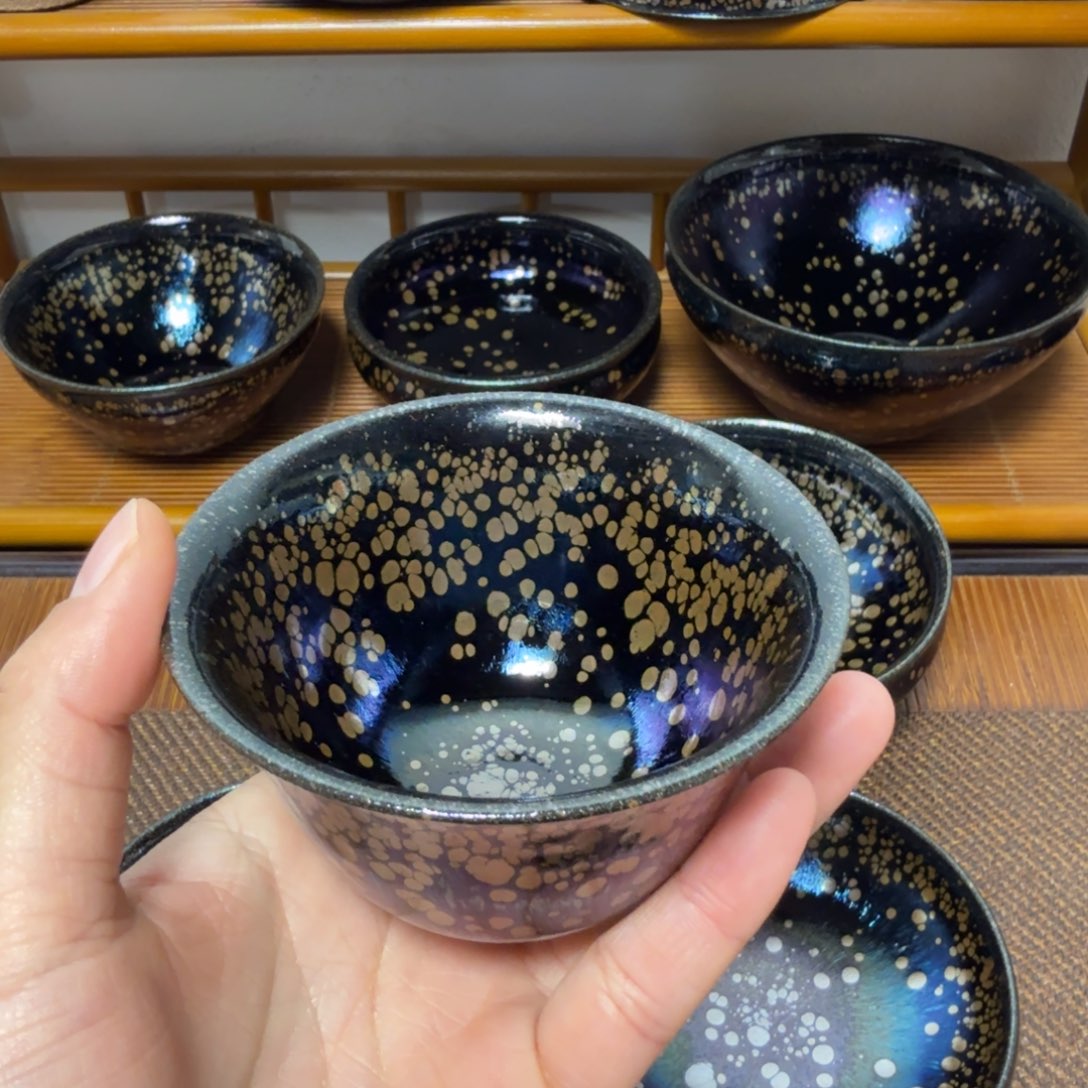 茶盏迷****鸟建盏手工制作主人杯