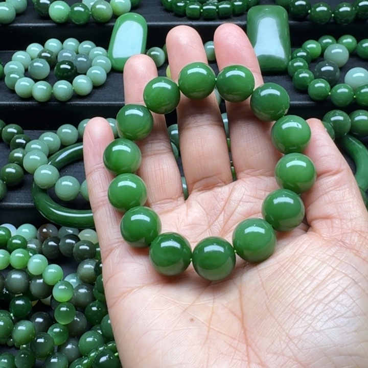 和田玉（碧玉）手串未镶嵌