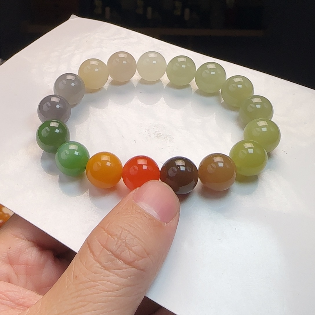 和田玉未镶嵌手链