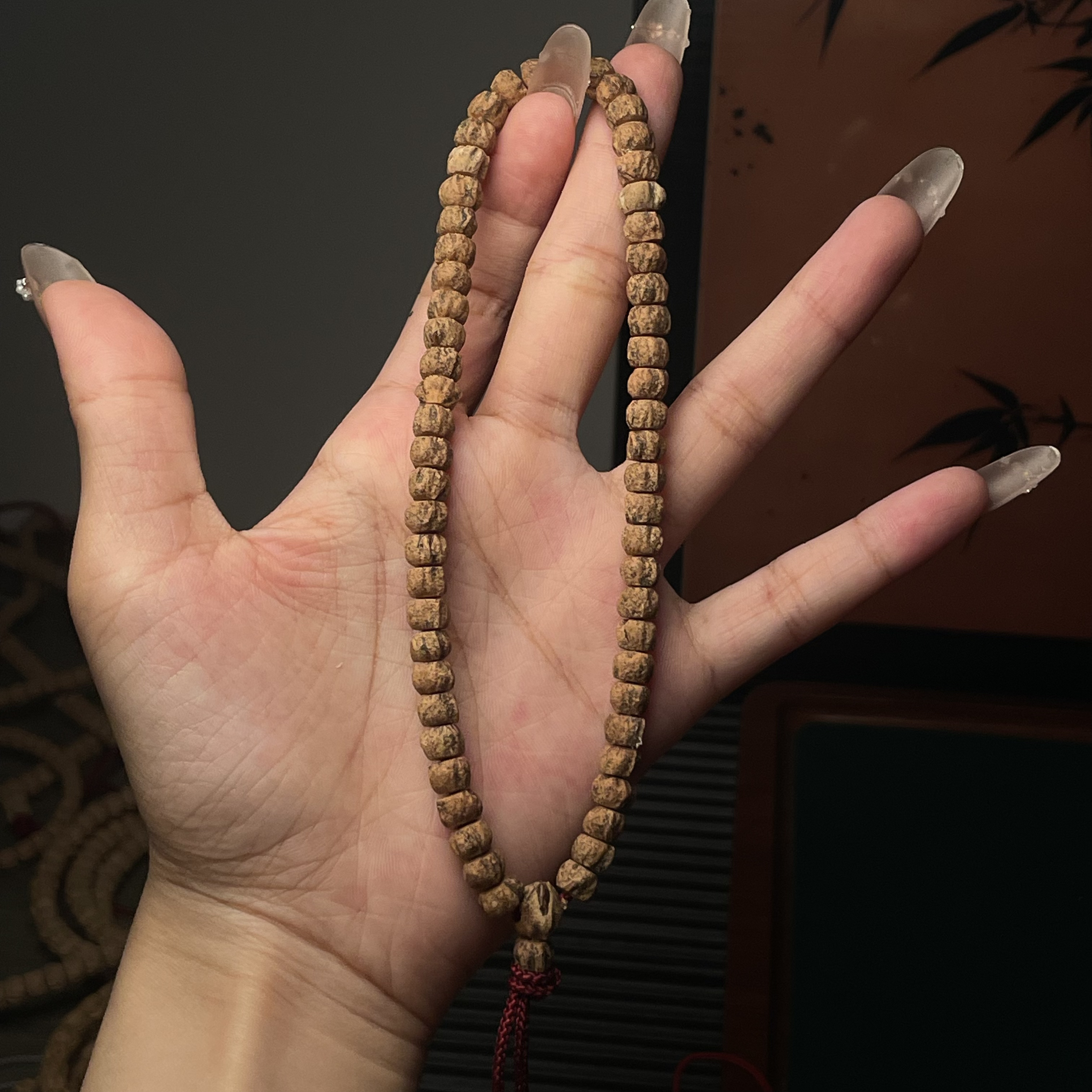 热振柏香直切顺纹高油密方块手持