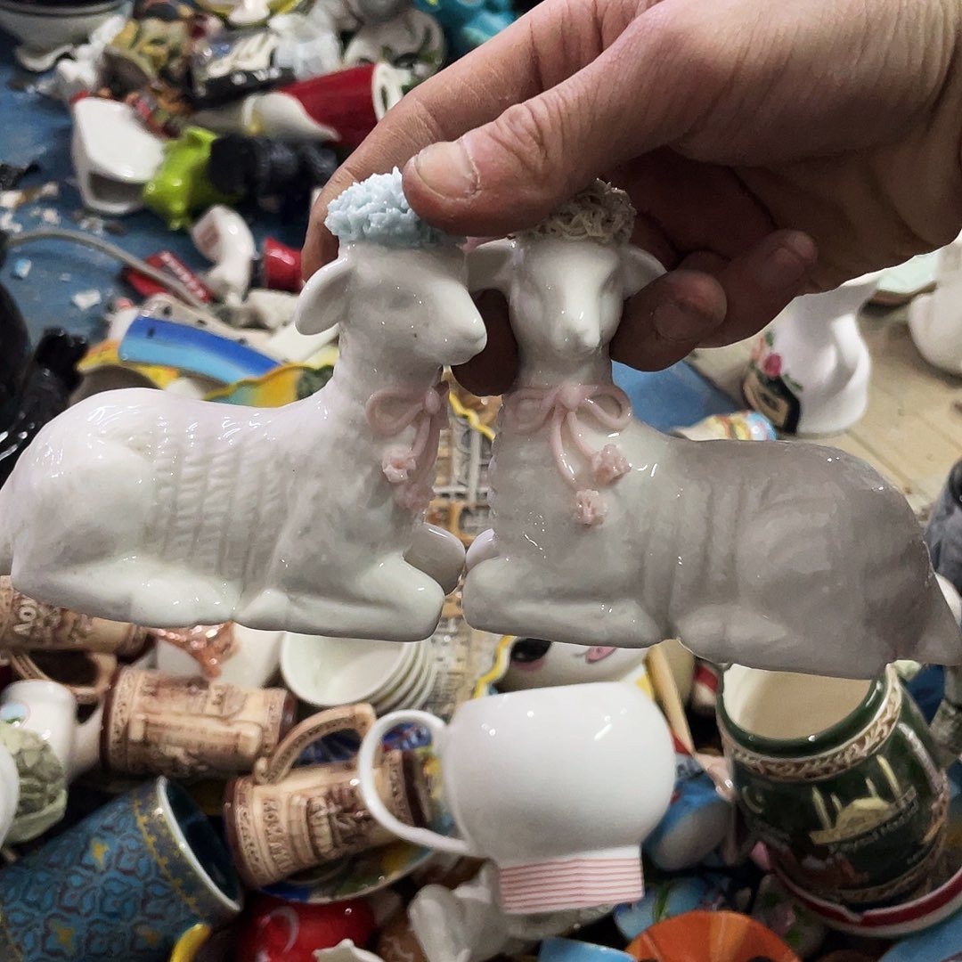 摆件     微瑕。        