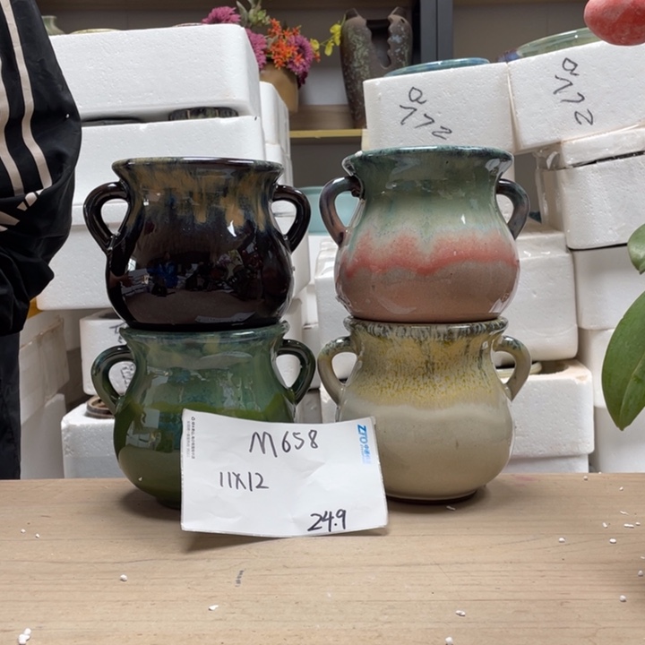 粗陶多肉花盆微瑕658