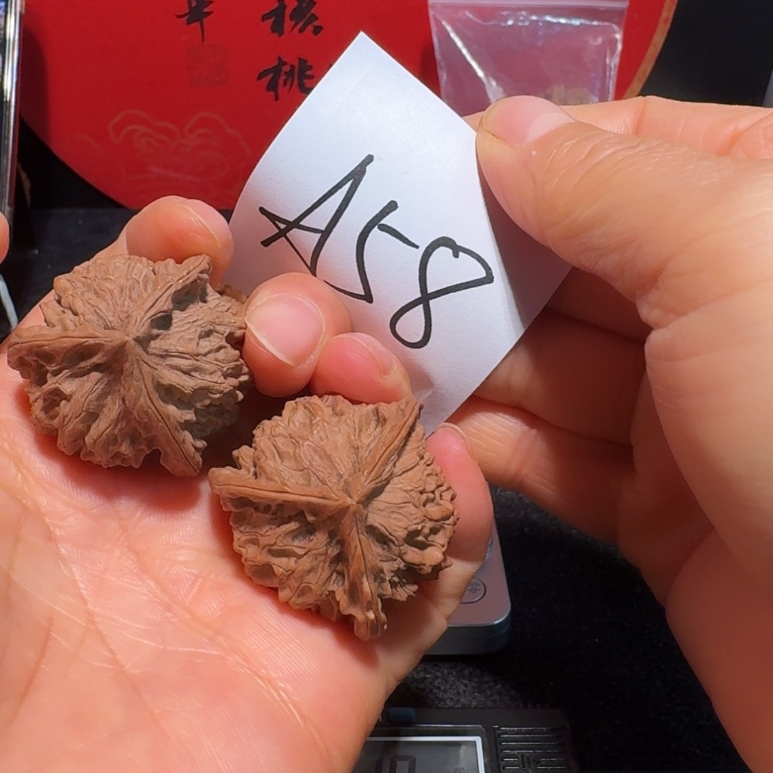 文玩核桃把件35三楞