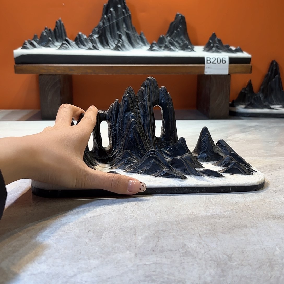 摆件与**友灵璧石奇石摆件 