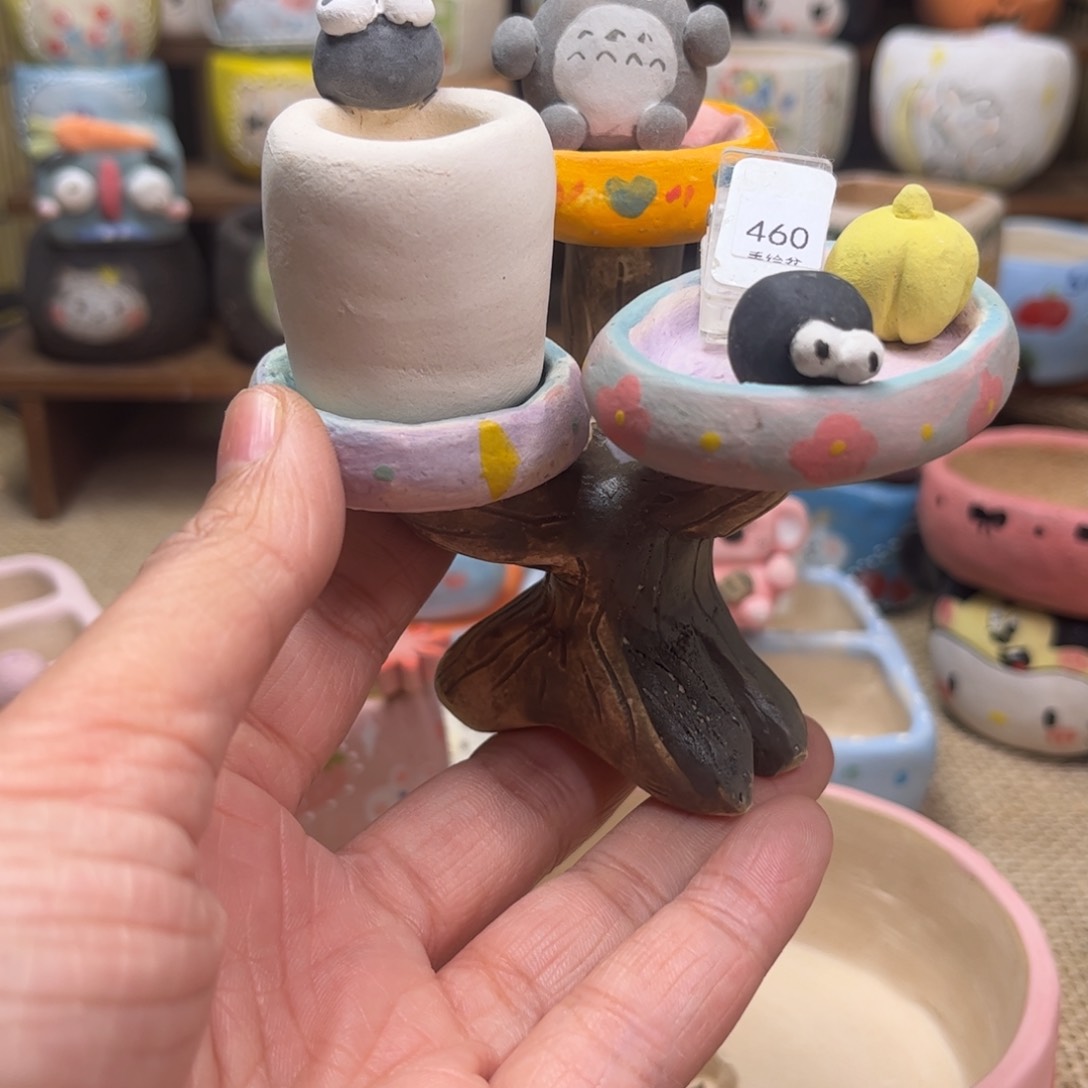 红陶一套树桩现货