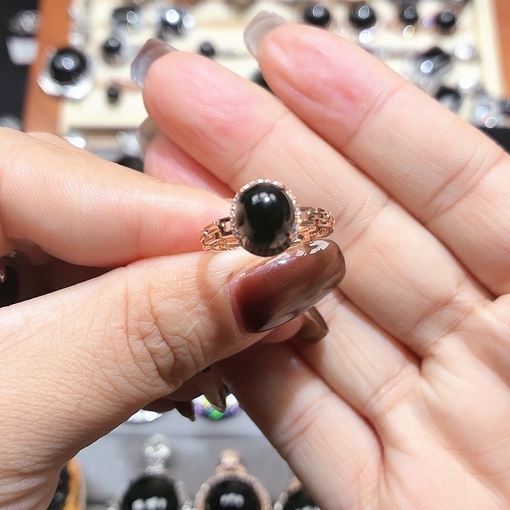 风***顺翡翠18K金镶嵌戒指