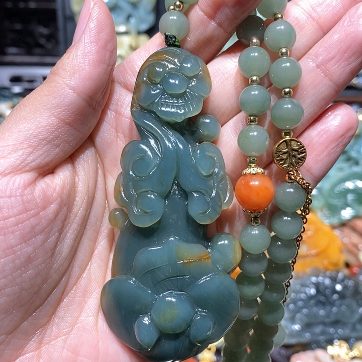 岫玉毛衣链未镶嵌