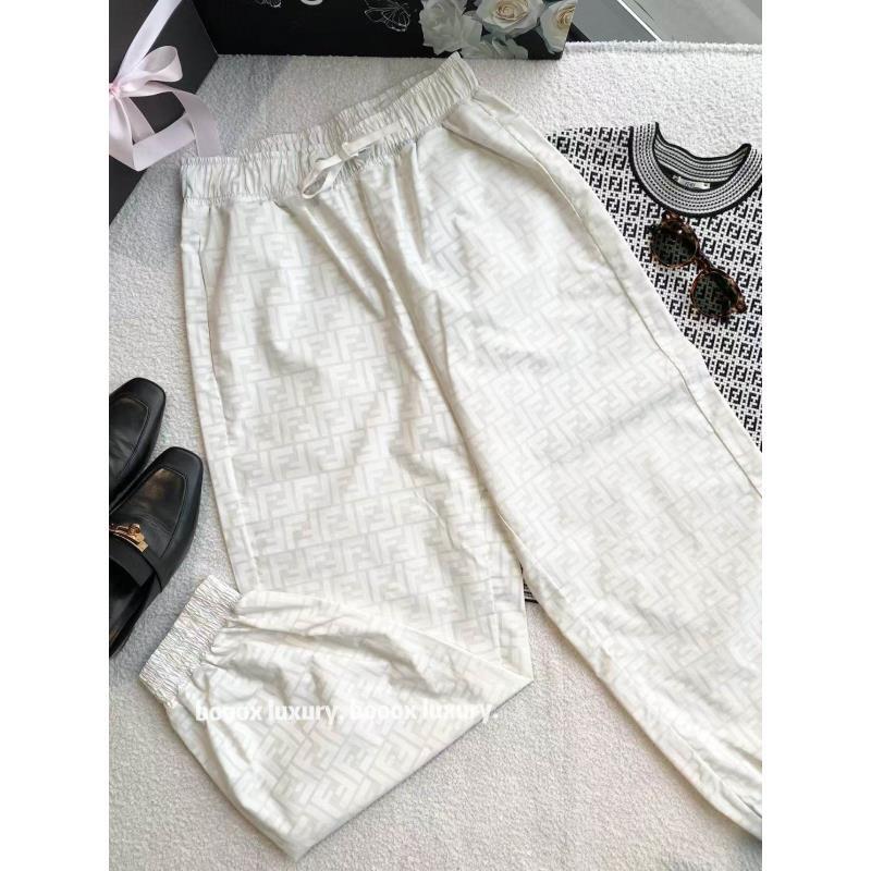 95新 FENDI/芬迪  bb2675 聚酯纤维 老花满印长裤 s码