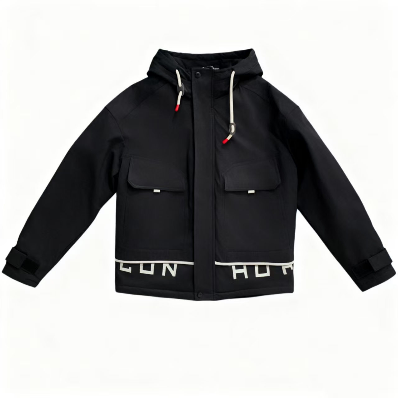 9280-男女款（冲锋工装版型）（黑色）羽绒服8933款