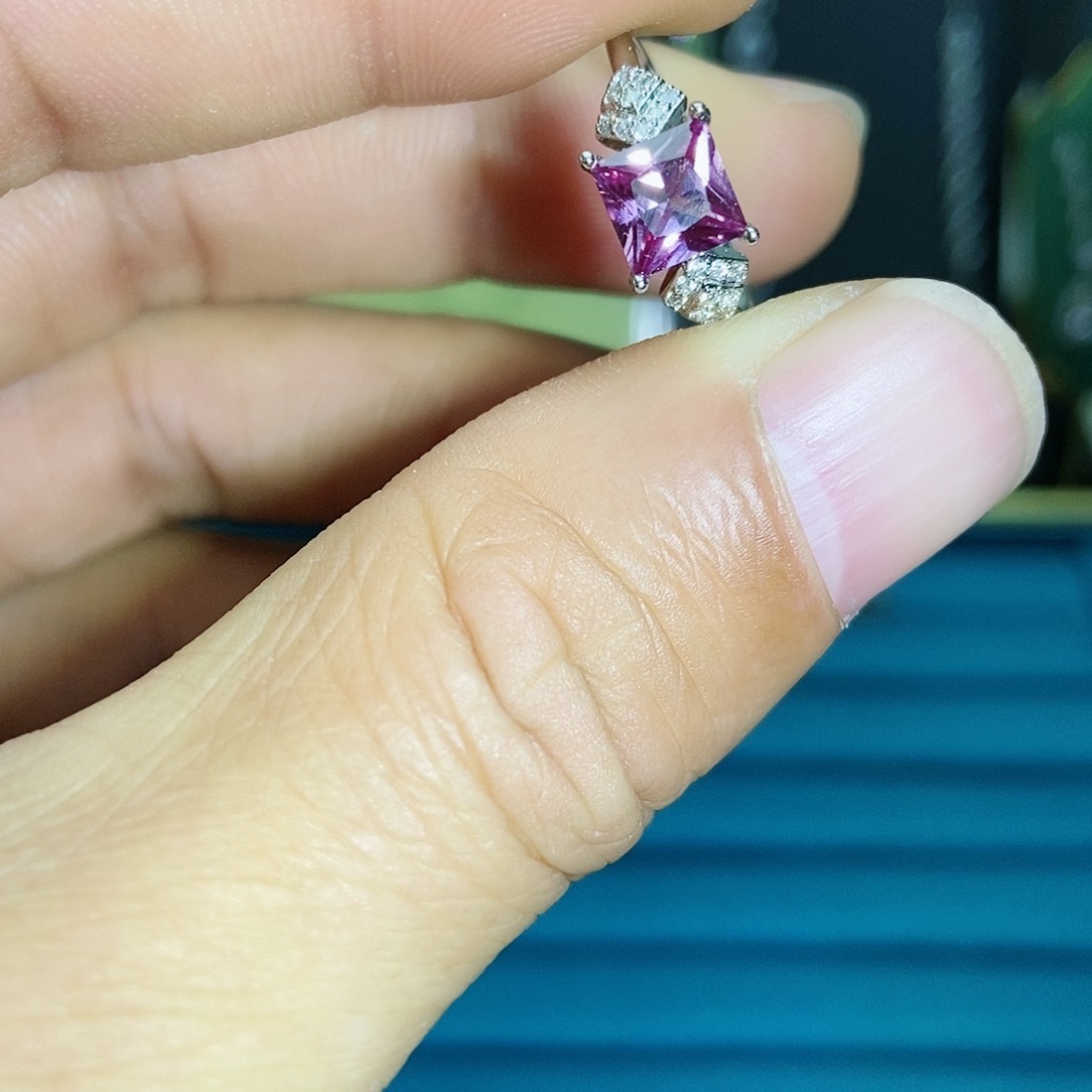 【闪购商品】祖母绿戒指银S925镶嵌