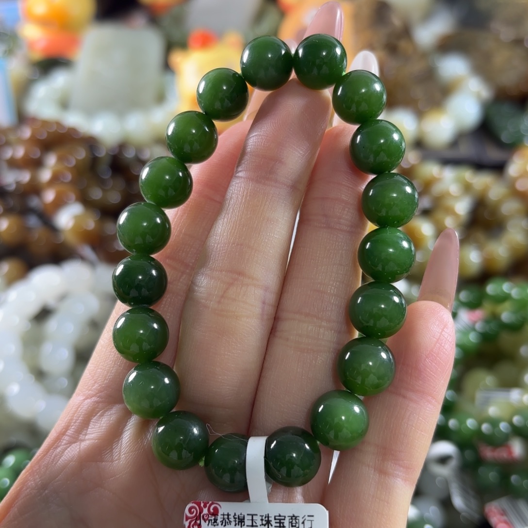 和田玉未镶嵌手链124