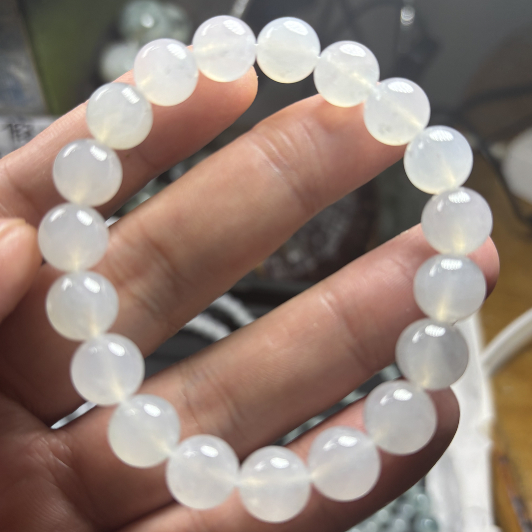 缅甸天然翡翠a货卡10高糯冰