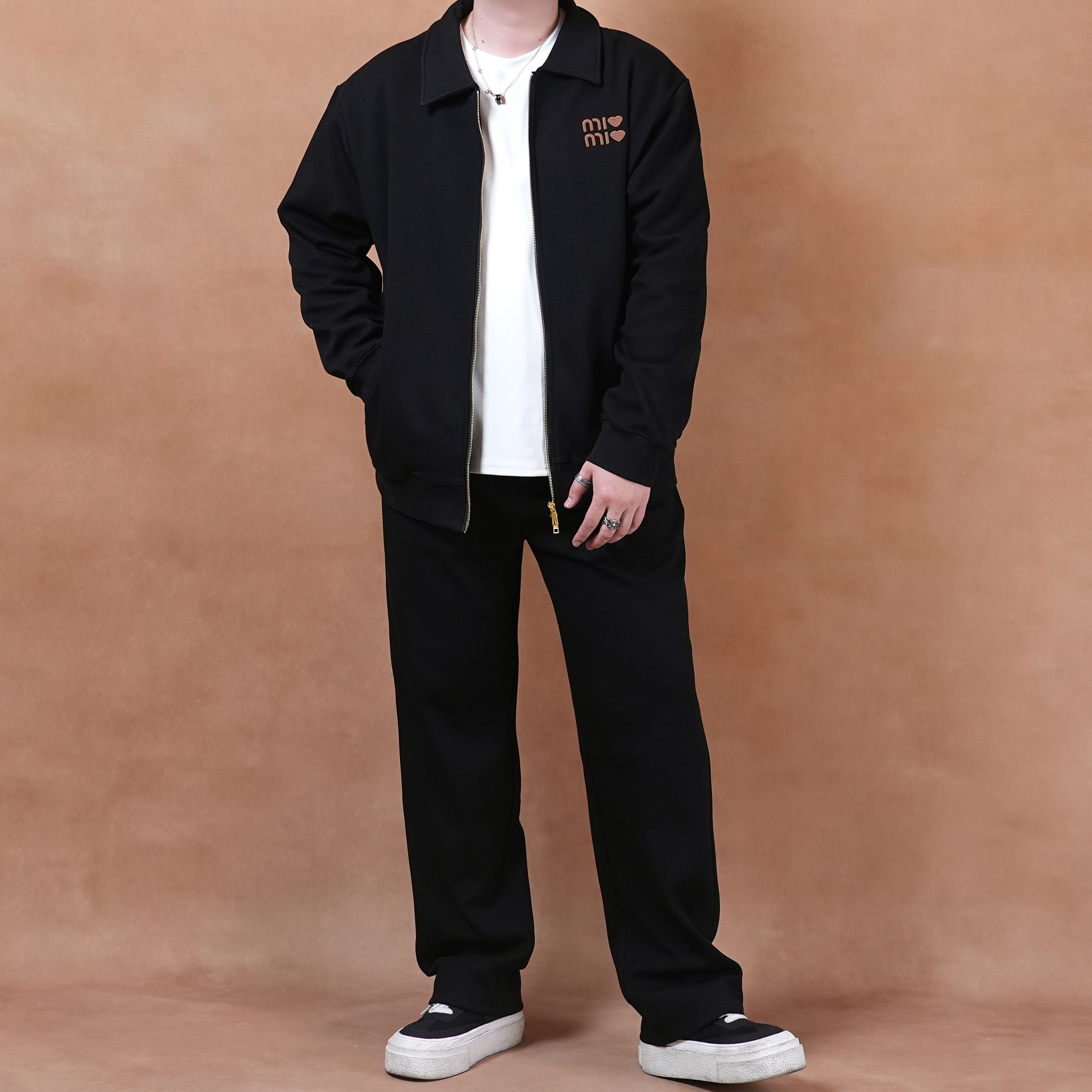 秋冬直筒慵懒感重磅保暖舒适加绒卫衣外套