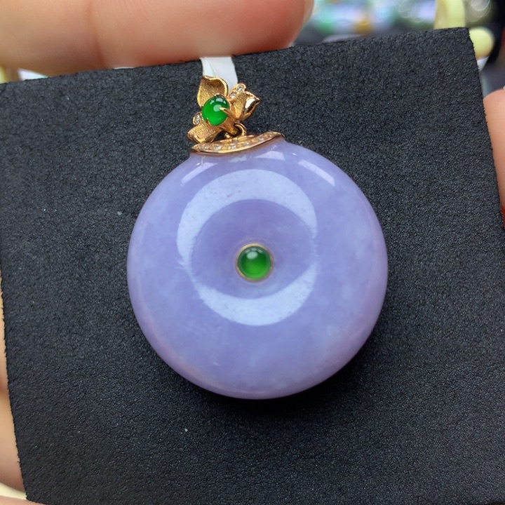 翡翠手链18K金镶嵌翡翠