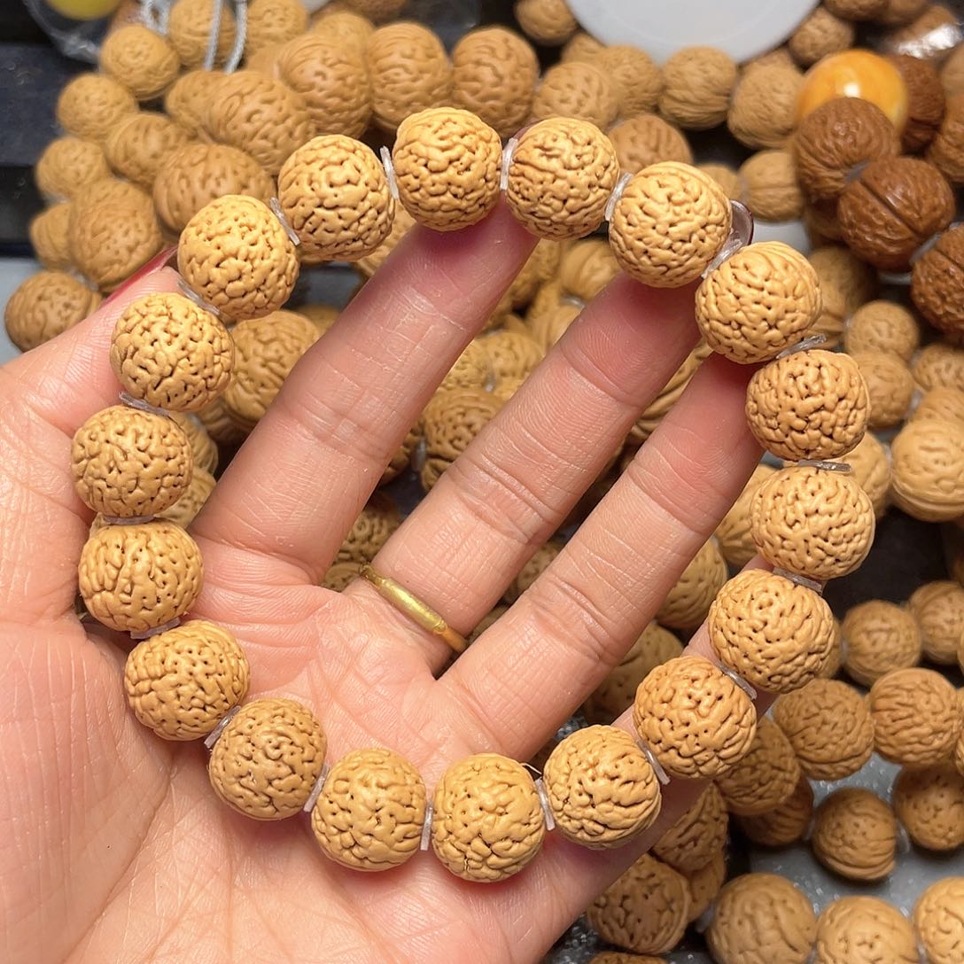 桃核手串不*15蚂蚁柳叶手串