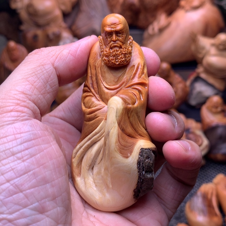 柏木（崖柏）崖柏陈化料手把件