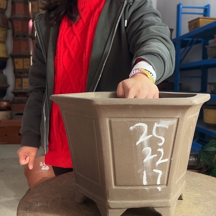 25素面六方花盆花盆花盆