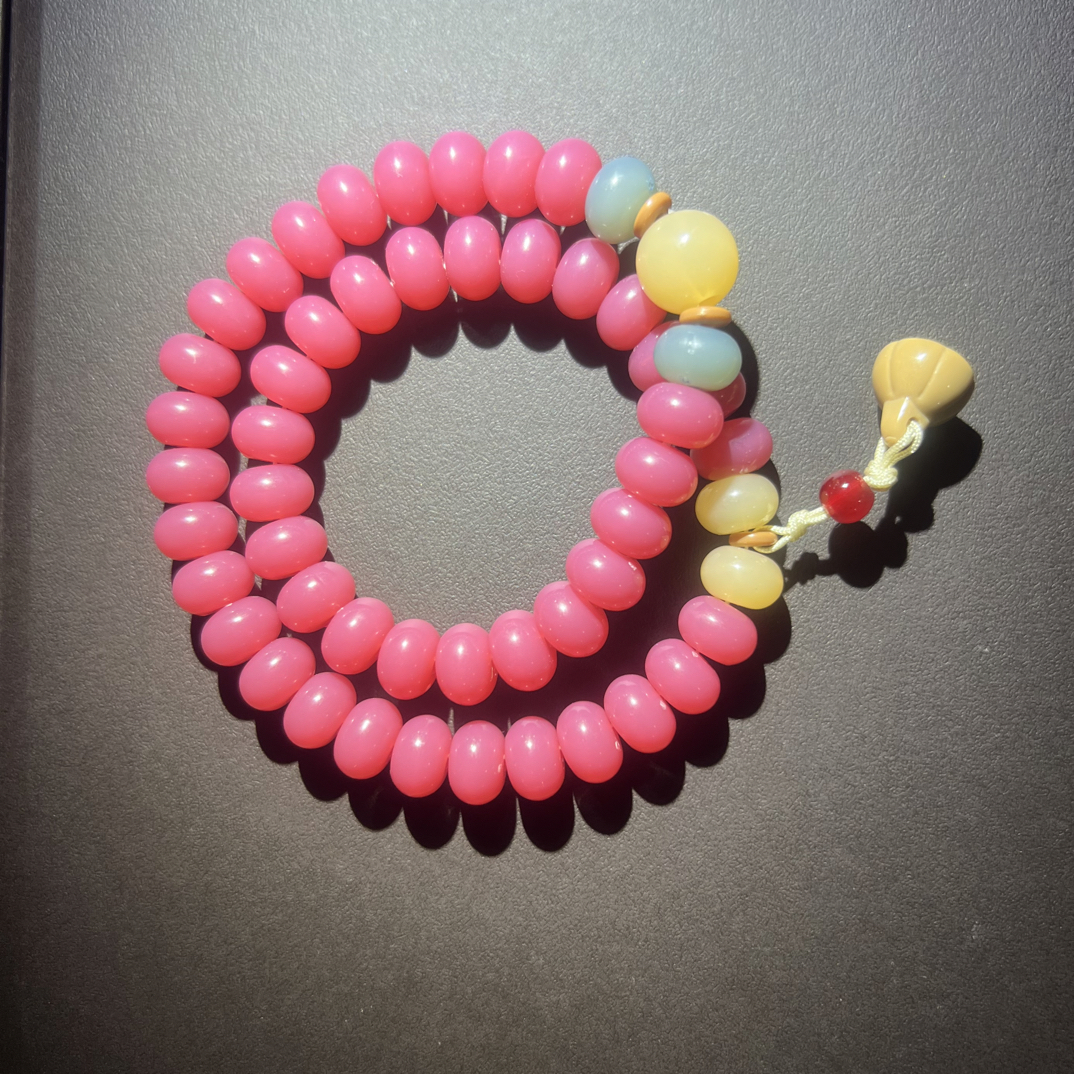 粉菩提时尚精品手串QS-6076无礼盒证书