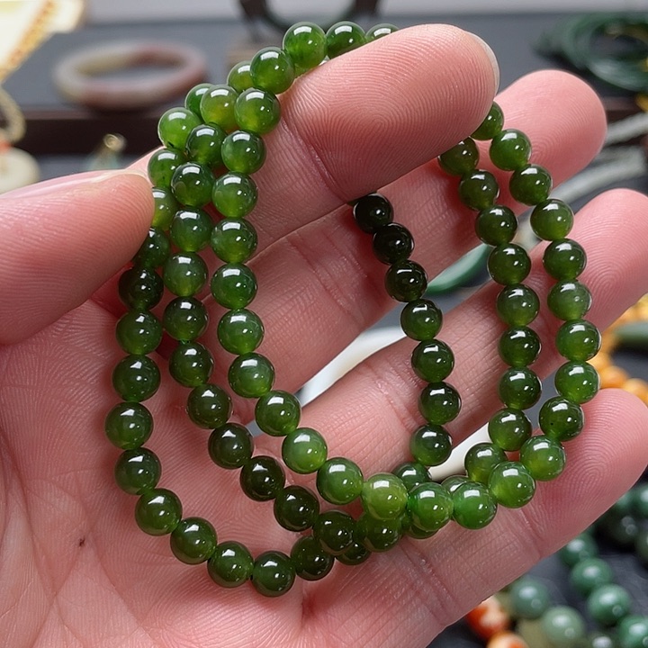 和田玉手串未镶嵌