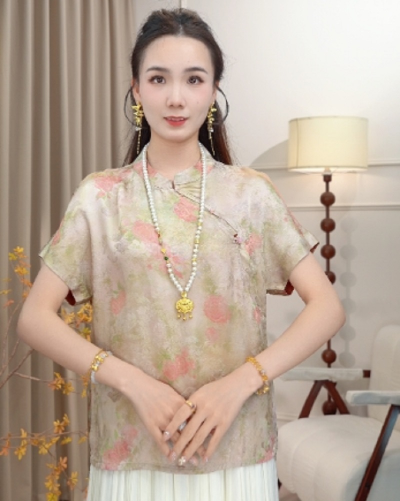 【梦倩】新中式复古国风百搭气质上衣小衫女2025B6068——婷酱