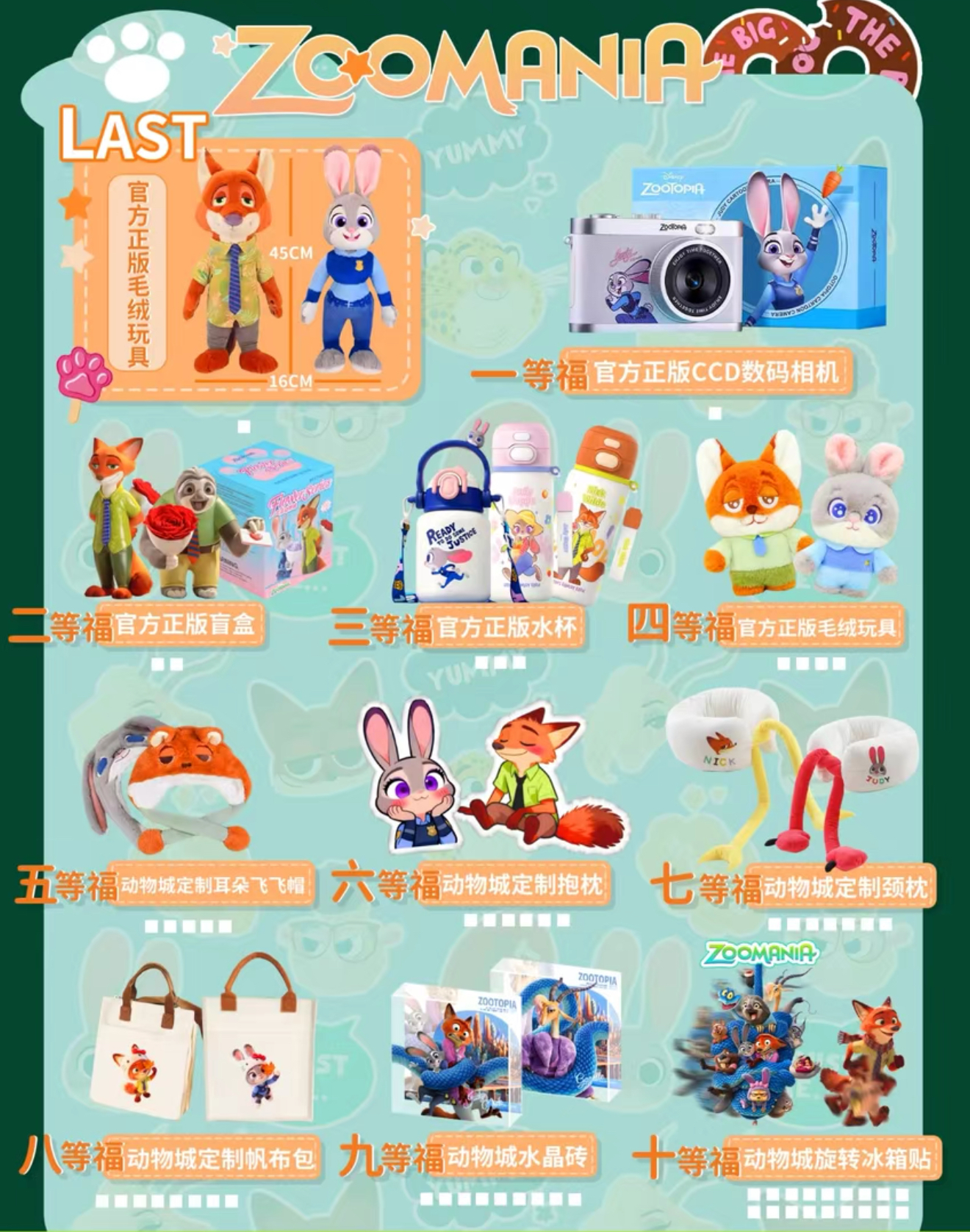 【疯狂动物城福赏系列盲盒】尼克狐尼克，你被捕了！