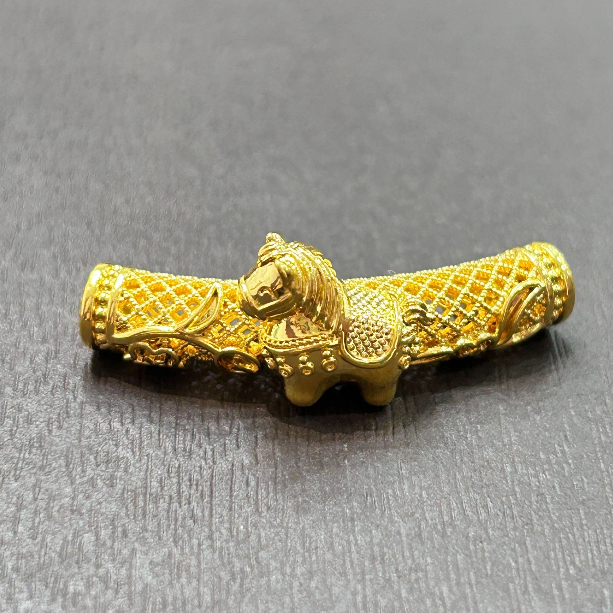 【销冠专享】足金999投资金攒黄金唐马弯管ZBHJD1565克重多退少补