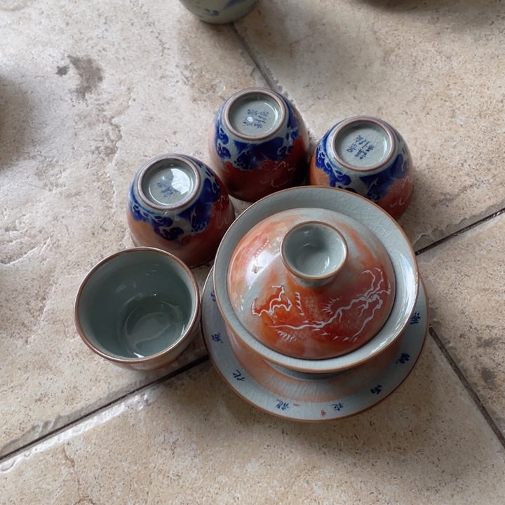 琉璃手工艺品青花鱼套jjjjj