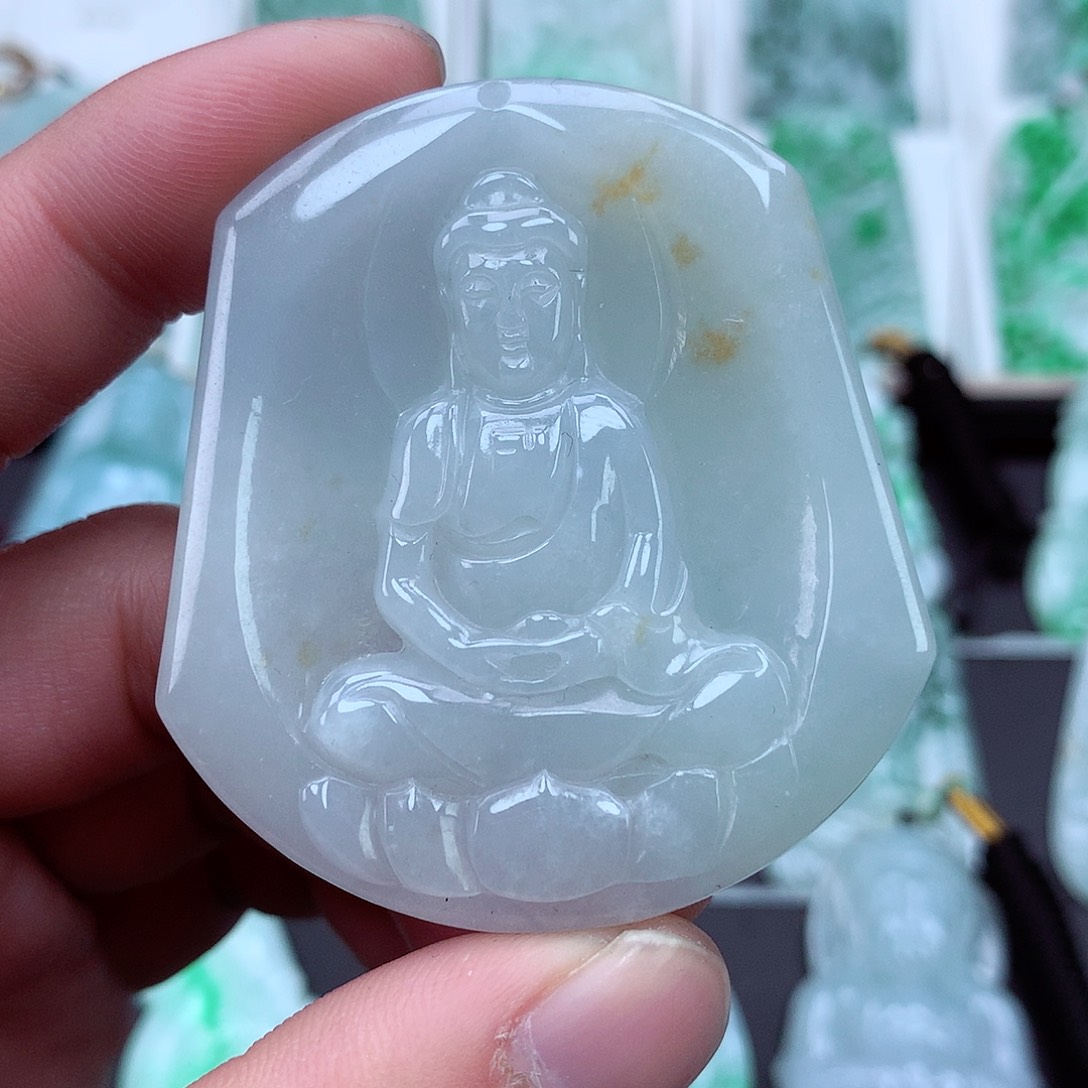 翡翠颈饰未镶嵌翡翠吊坠