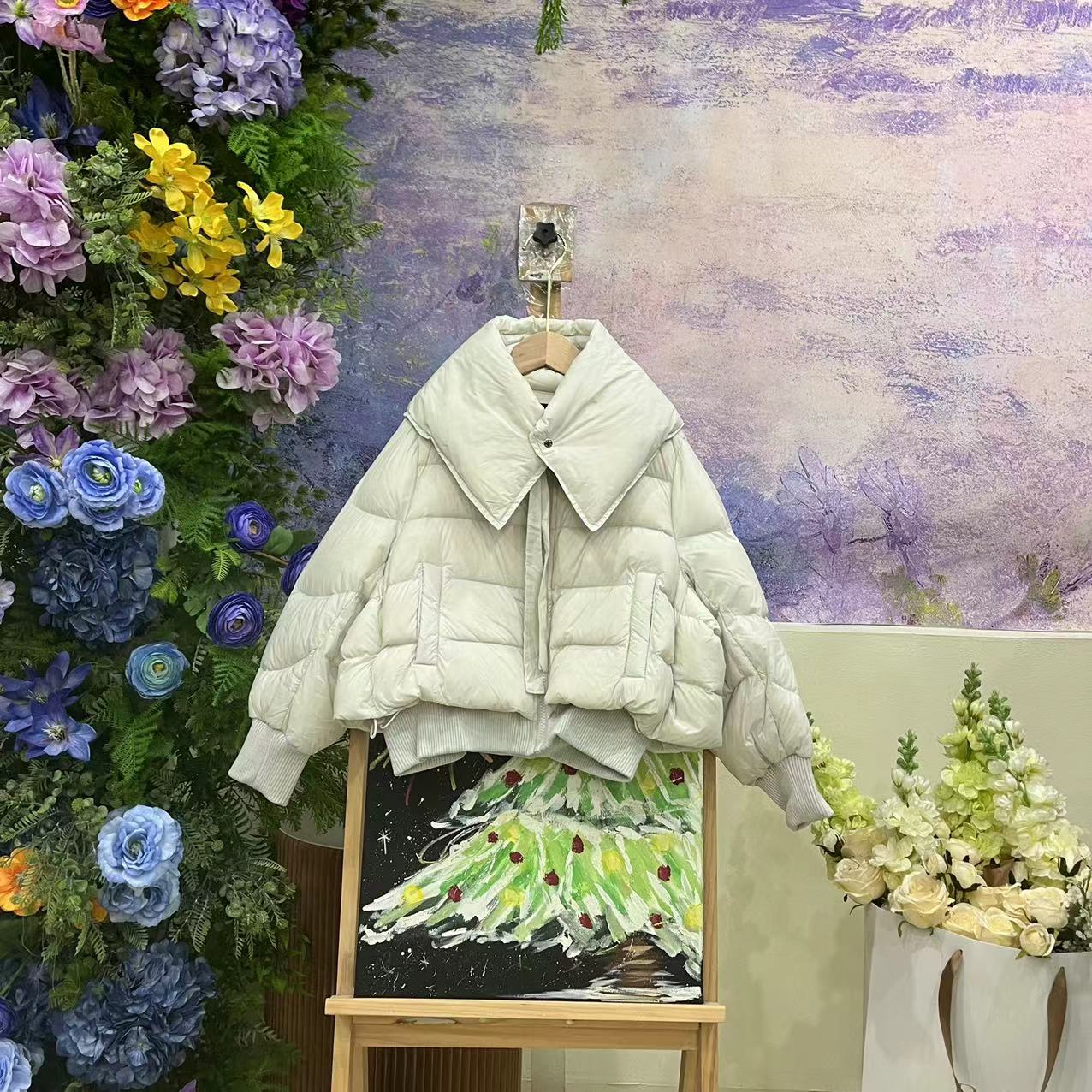 116DA杏羽绒服1001