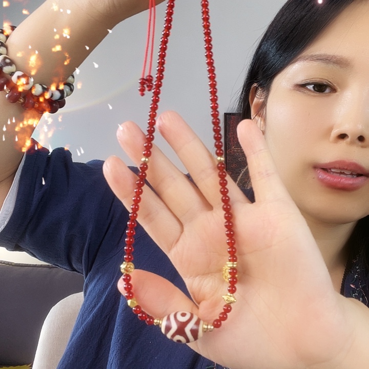 玛瑙/玉髓颈饰未镶嵌合金