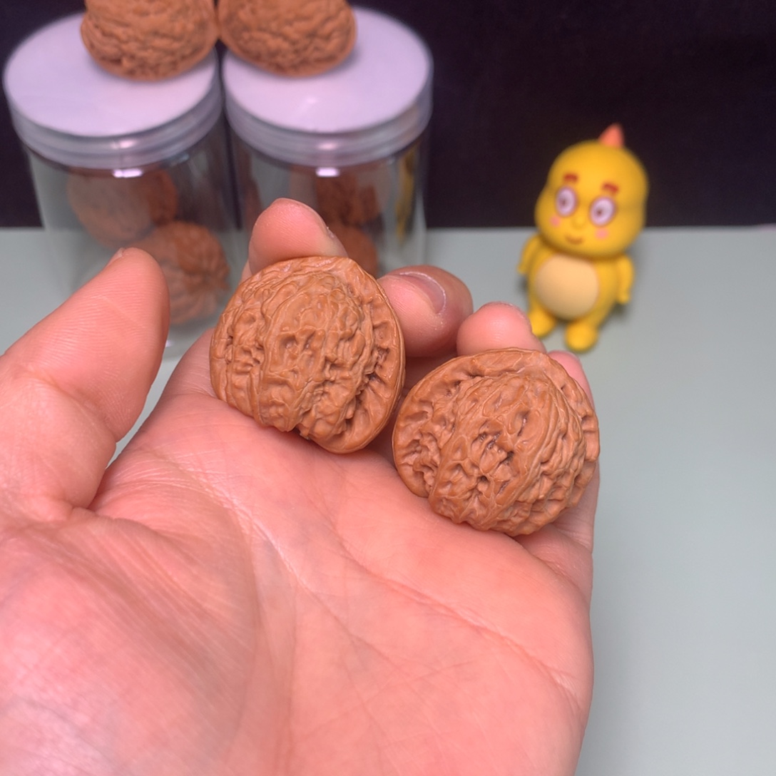 把件文玩核桃白狮子34