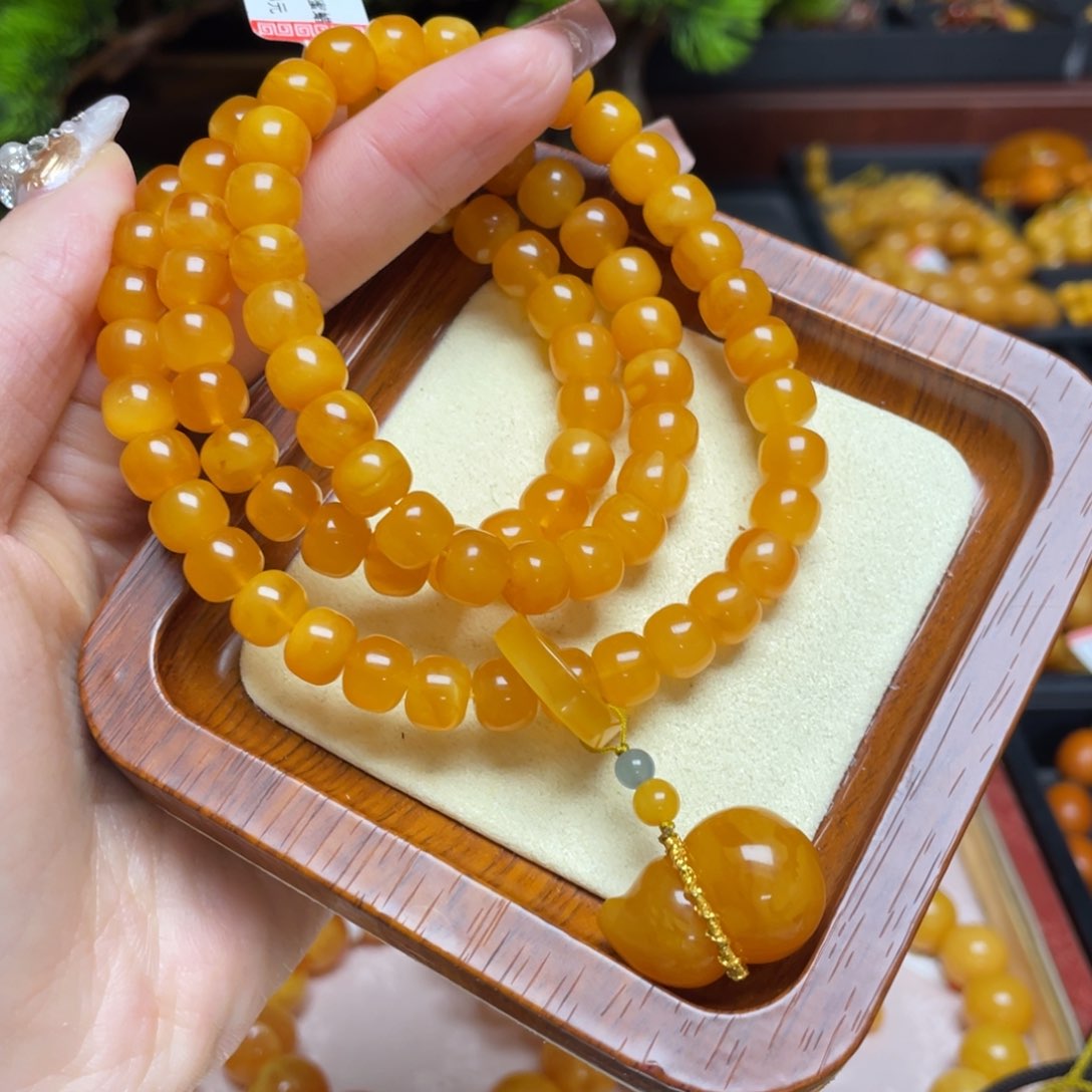 蜜蜡手链未镶嵌手串