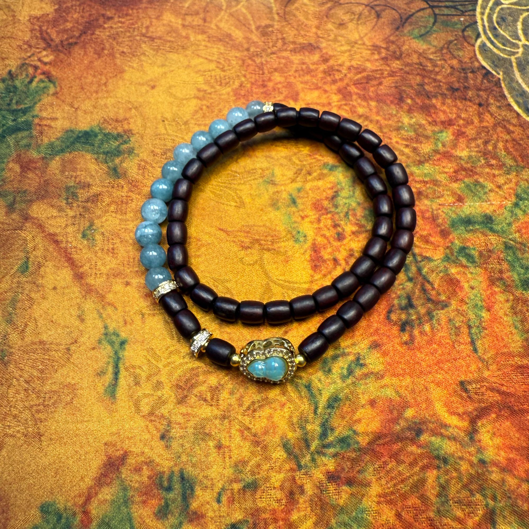 A222小叶紫檀葫芦多圈手串-无礼盒