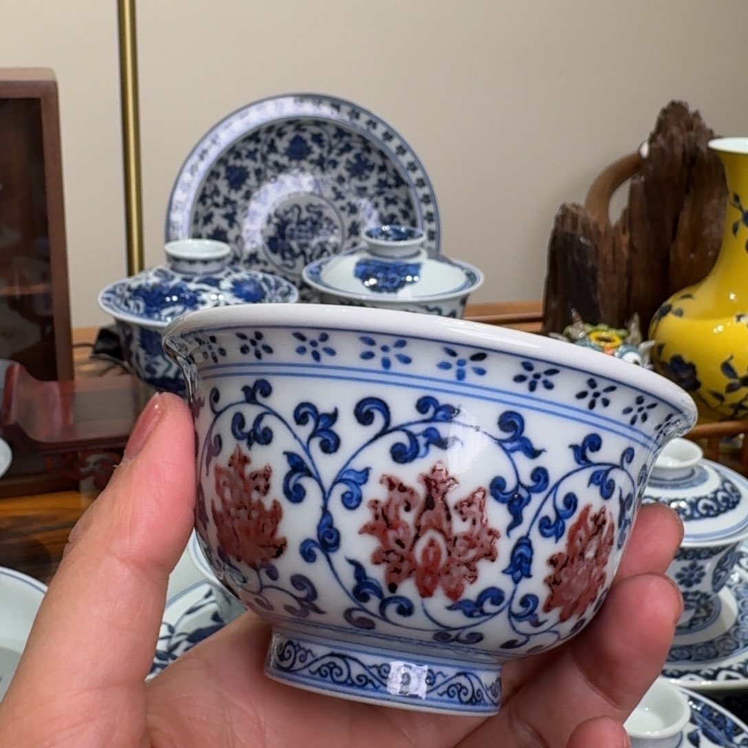 摆件景德镇雯华堂杯杯