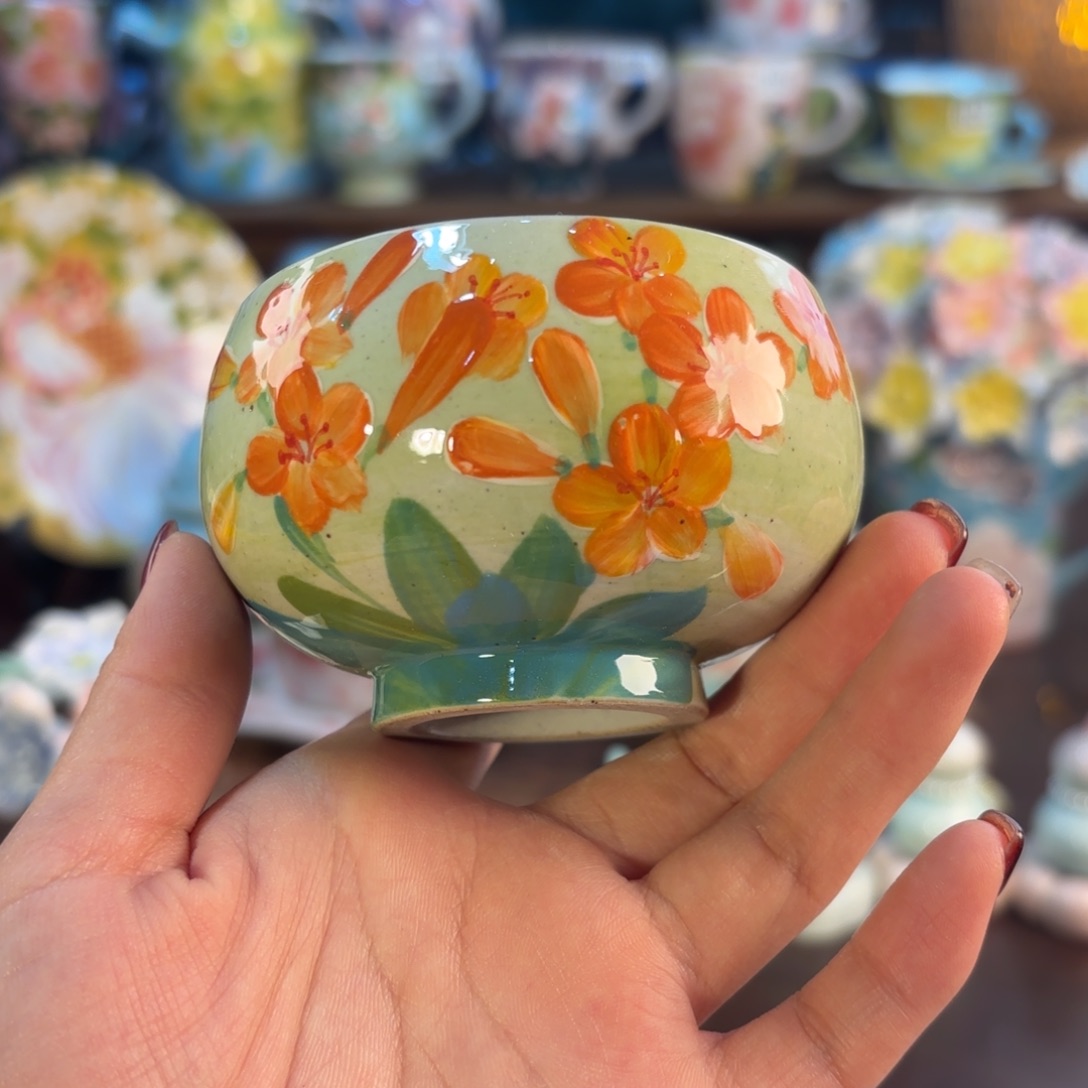 景德镇手绘高温釉下彩陶瓷茶具