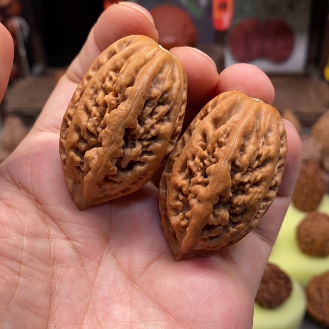 文玩核桃把件北冥鱼骨