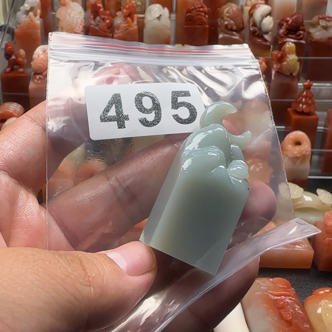 玄***明老挝石明月       