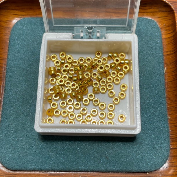 足金999素金5D硬金3mm直切珠（此订单发20个）