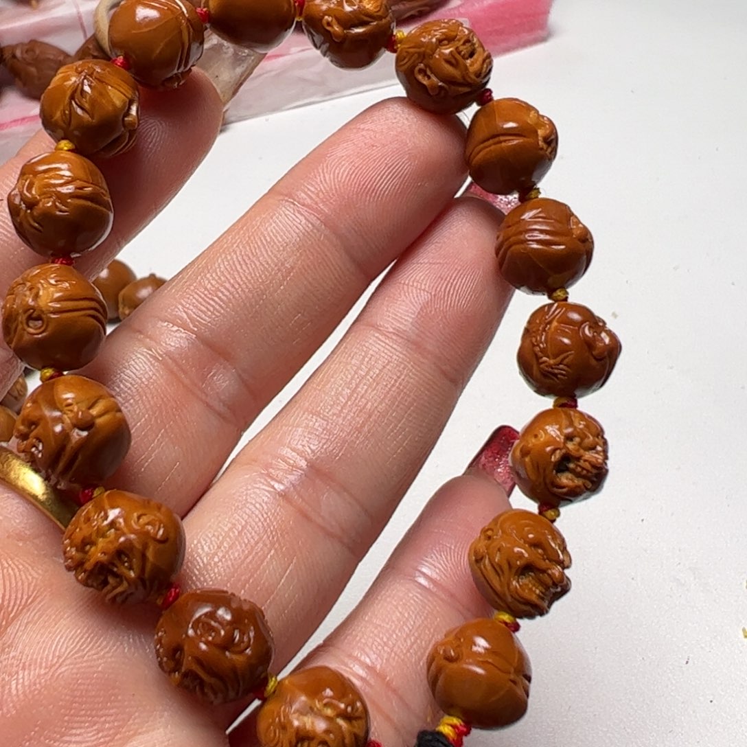 橄榄核手串/手链余*毛橄榄核雕