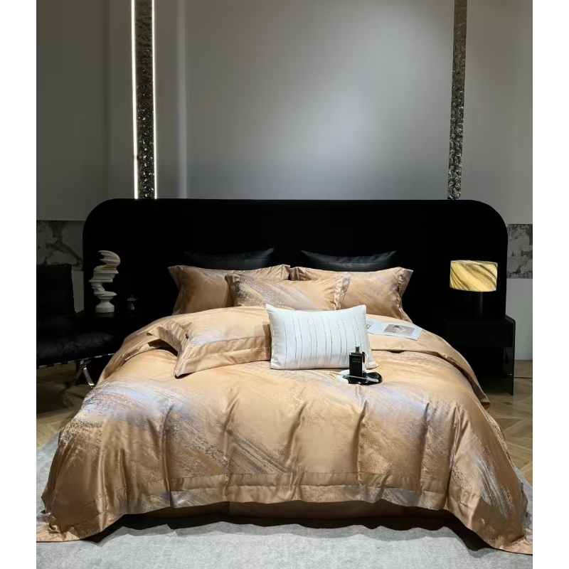 【高货清仓】龙/高端超柔轻奢色织提花超细氮天丝棉四件套-知秋