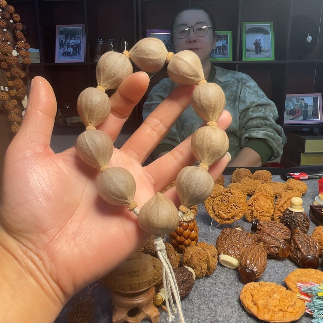 超***6核桃手串/手链桃核雕刻